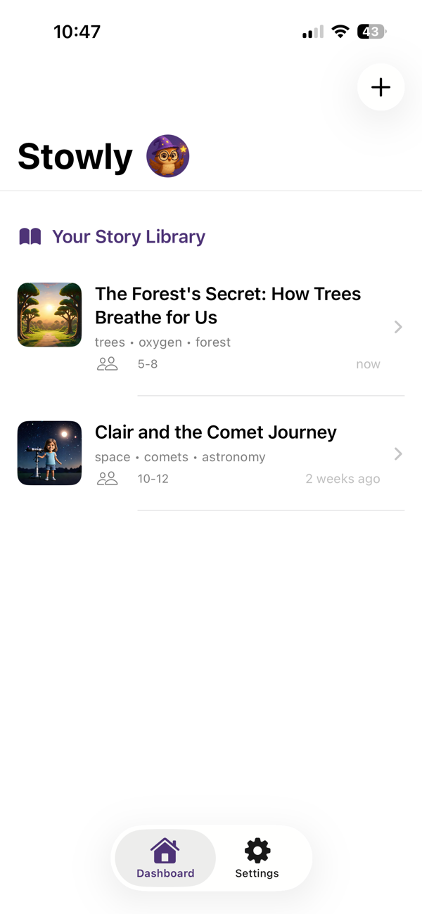 Stowly App Screenshot